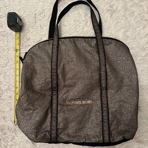 Victoria's Secret Sparkling Tote - Black with Gold sparkles.